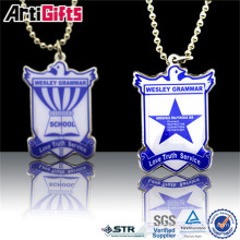 Collier pendentif personnalisé professionnel militaire tags chien